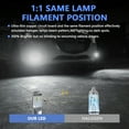thumbnail image 4 of Mistaha High Performance EV10 LED Fog Lights with 12000LM, 6000K Color Temperature, Die-cast Aluminum Body, 6pcs CSP-LED Chips, IP65 Waterproof Grade, 4 of 6