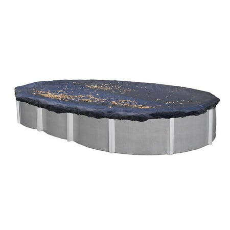 - Swimline 15x30 ft. Heavy Duty Oval Above Ground Winter Swimming Pool Cover, Blue