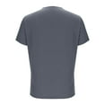 thumbnail image 5 of Kctiaxy Gray Scrubs for Women Set Short Sleeve V-Neck Nursing Scrub Tops T-Shirts and Drawstring e Lastic Waist Solid Color Loose Straight Leg Scrubs Work Pants with Pockets, 5 of 6