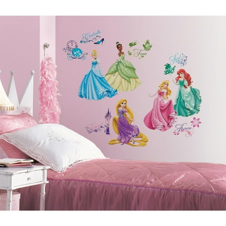 disney princess royal debut peel-and-stick wall decals - walmart