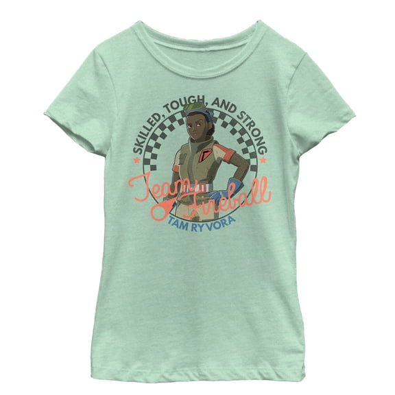 Girl's Star Wars Resistance Tam Team Fireball Graphic Tee Mint X Small