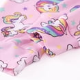 thumbnail image 3 of WIBACKER 1-10 Year Girls' 2-Piece Pajamas Set Long Sleeve Sleepwear Pjs 100% Cotton For Kids and Toddler Girls - Unicorn, 3 of 4