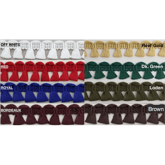 Looped Tassel Fringe Trim - 18 Continuous yards - MADE IN USA!