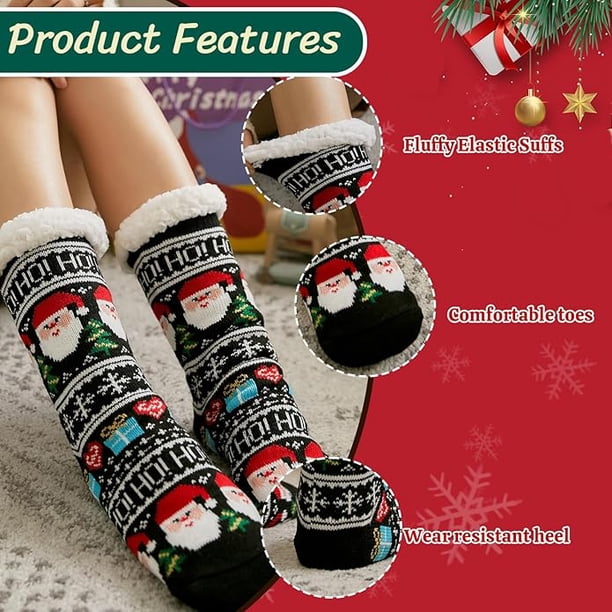 Slipper Socks for Women with Gripper - Winter Non Slip Thick  display picture 1
