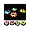 thumbnail image 4 of Solar Powered LED Lotus Flower Light Floating Fountain Pond Garden Pool Lamp, 4 of 7
