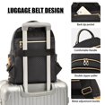 thumbnail image 4 of JIALIOU Mini Backpack Purse for Women Quilted Casual Daypack Small Travel Shoulder Bag, Angry Cat Playing Guitar, 4 of 7