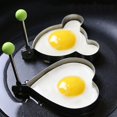 thumbnail image 2 of Egg Molds Egg Shaper Egg Ring Pancake Maker With Handle-6pcs, 2 of 5