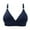 Blue, variant on Herrnalise Women's Lace Edge Vertical Stripe Back Bra Padded Bra Wireless Lingerie For women