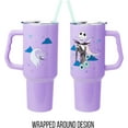 thumbnail image 5 of Silver Buffalo Disney Nightmare Before Christmas by Tim Burton Jack Skellington Stainless Steel Tumbler with Handle and Straw, Fits in Standard Cup Holder, 40 Ounces, 5 of 8