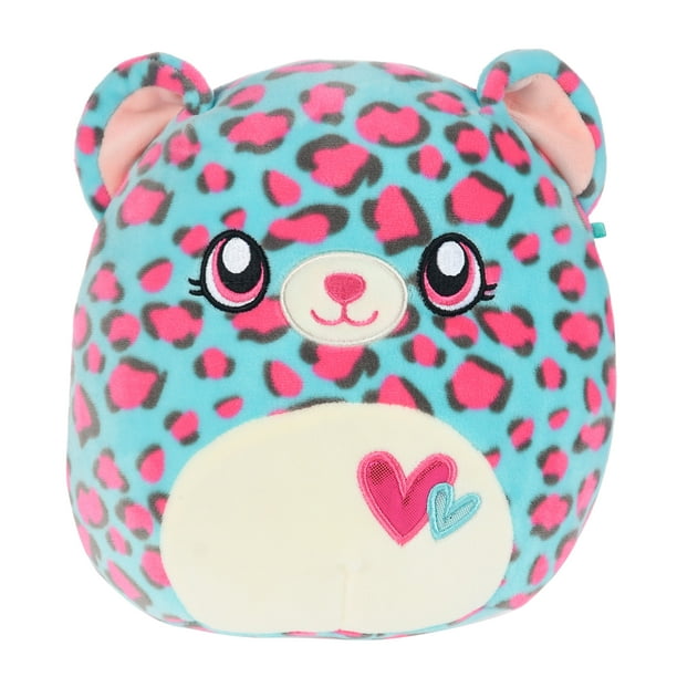 Squishmallows Chelsea the Cheetah 8 inch Plush Toy, Soft Stuffed Animal Pillow, Blue and Pink
