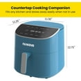 thumbnail image 5 of Nuwave Air Fryer Plus, 8QT Airfryer Smart Digital Touchscreen and 50°F~400°F in Precise 5°, 5 Cook Functions, 100 Presets & 50 Memory, Powerful 1800W for Quick and Easy Meals, Cozy Blue, 5 of 12