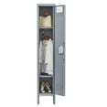 thumbnail image 3 of 12"x12" Metal Locker Cabinet with Lock, 66"H Storage Unit for Home, Gym, Office, School, 3-4 Spaces, Gray, 3 of 15