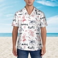 thumbnail image 4 of Lsque Cute Magic Bunny pattern Hawaiian Shirt for Men, Unisex Summer Beach Casual Short Sleeve Button Down Shirts-X-Large, 4 of 9