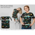 thumbnail image 6 of oneOone Cotton Flex Black Fabric Ocean Life Craft Projects Decor Fabric Printed By The Yard 40 Inch Wide, 6 of 6