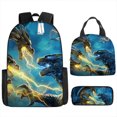 thumbnail image 5 of Movie Animation Bag, Primary And Secondary School Student Backpack, Lightweight Spine Three-piece Set, 5 of 5