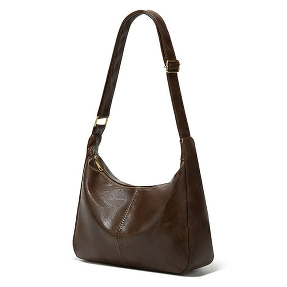 HUISZJ Tote Shoulder Bag For Women Interior Pocket Crossbody Bag Pu Leather Bag Fashion Bag (Coffee)