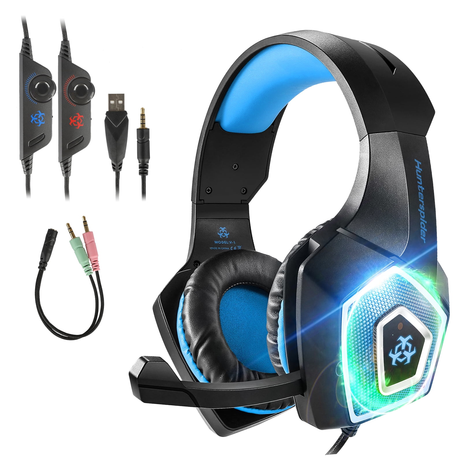 Gaming Headset With Mic For Xbox One PS4 PS5 PC Nintendo Switch Tablet 