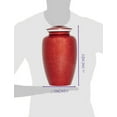 thumbnail image 5 of Eternal Harmony Cremation Urn for Human Ashes | Memorial Urn Carefully Handcrafted with Elegant Finishes to Honor Your Loved One | Elegant and Affordable Urn Large Size with Velvet Bag (Red), 5 of 5