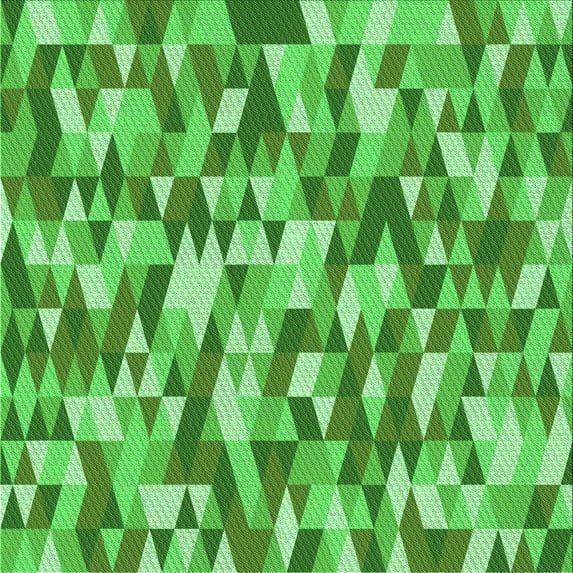 Ahgly Company Machine Washable Indoor Square Transitional Forest Green Area Rugs, 4' Square