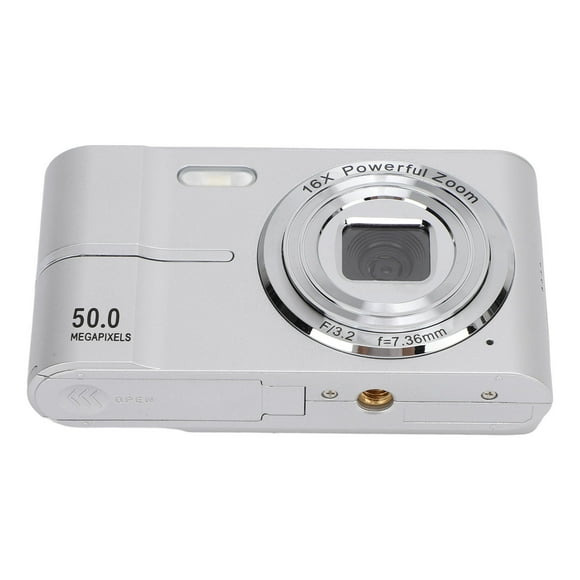 Cámarae Digital, Cámara Vlogging Autofocus 50mp 1080p, Con Zoom Digital 16x, Cámarae Compacta Portátil de Apuntar y disparar, para adolescentes adultos principiantes