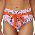 thumbnail image 7 of Women's Bikini Set Cutout Print High Waisted Bows Two Piece Bikini, 7 of 7