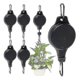 thumbnail image 4 of Plant Pulley Retractable Hanger Easy Reach Plant Pulley Adjustable Height Wheel For Hanging Plants, 4 of 5
