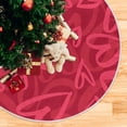thumbnail image 5 of FMSHPON Mother's Day Love Heart Xmas Christmas Tree Skirt Stand Mat for Holiday Party Decoration Indoor Outdoor 36 inches, 5 of 6