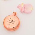 thumbnail image 3 of Weddingstar Customizable Rose Gold Stainless Steel Round Hip Flask \u2013 Love Made Me Do It Engraving, 3 of 3