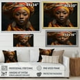 thumbnail image 4 of Designart "Afro-American Craft Echoes" African American Floater Framed Wall Art Print, 4 of 7