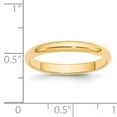 thumbnail image 5 of 14K Yellow Gold 3mm Half-Round Wedding Band Ring Size 11.5, 5 of 7