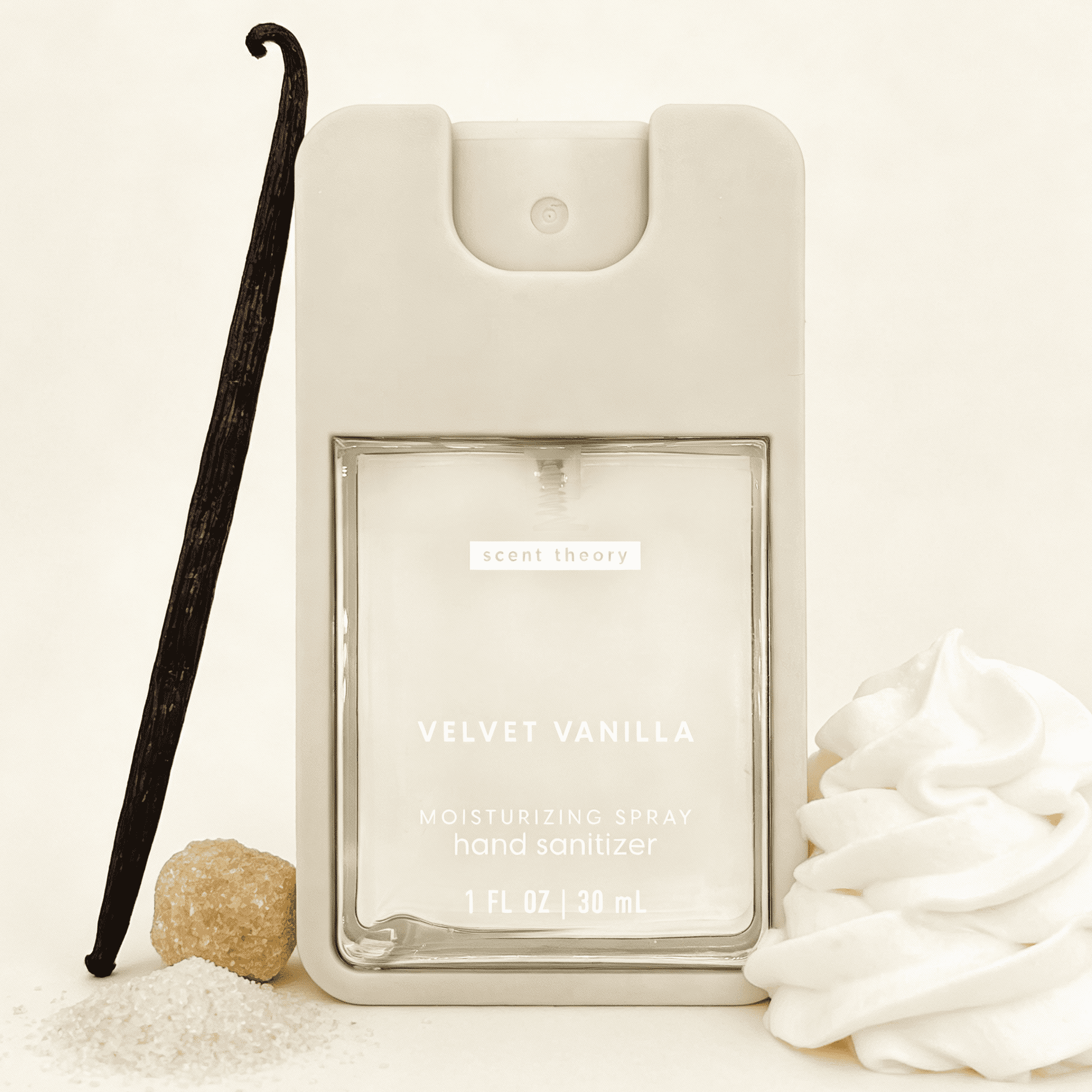 Scent Theory Hand Sanitizer Spray, Velvet Vanilla, 1 fl oz