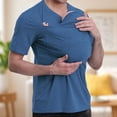 thumbnail image 4 of Jowamay Kangaroo Dad Shirt V Neck Casual Comfort T Shirt with Kangaroo Pouch Slim Fit Summer Tops for Shopping, 4 of 5