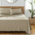 thumbnail image 3 of Better Homes & Gardens 4-Piece 400 Thread Count Almond Biscuit Performance Bed Sheet Set, Queen, 3 of 8