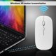 thumbnail image 3 of W8 2.4G Wireless Thin Silent Mouse 1600DPI 4 Keys Optical Mouse (Blanco), 3 of 5