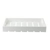 Gastronorm Wood Crate, White, 1/2 Size; 12.75" x 10.5" x2.75"