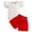 b28-Red, variant on KPOPLK Toddler Baby Girl Summer Clothes Funny Print Short Sleeve Top Short Casual Outfit 3 6 12 18 Month 2T 3T 4T(2-3 Years,Red)