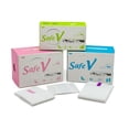 thumbnail image 2 of Safe V Sanitary Napkin 3 Pack Natural Cotton with Active Oxygen, Negative Ion, Ultra Thin, High Absorbency, Leak-Proof, Chlorine Free, 2 of 9