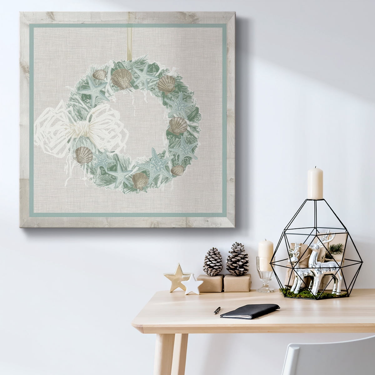 Coastal Christmas I- Gallery Wrapped Canvas