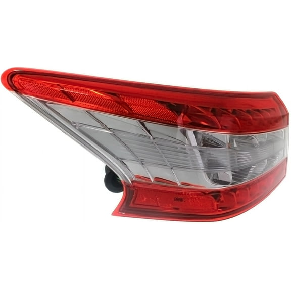 Tail Light Compatible With 2013-2015 Nissan Sentra Left Driver Side, Outer With bulb(s)
