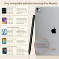 thumbnail image 3 of Stylus Pen for iPad 6th-11th Generation, 13 Mins Fast Charge iPad Pencil with Tilt Sensitivity & Palm Rejection for 2018-2025 Apple iPad Air 7/6/5th, iPad Pro 13/12.9/11", iPad Mini 7/6/5th, 3 of 7