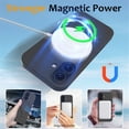 thumbnail image 3 of Magnetic Case for iPhone 16，Compatible with MagSafe Charging with Ring Stand  Heavy-Duty Protection Liquid Silicone Phone Case,Carbon Black,For iPhone 16, 3 of 6