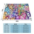 thumbnail image 4 of My Lit-Tle Pony Fleece Blanket Super Soft Cozy Throw Blanket Fuzzy Comfy Flannel Blanket Warm Plush Blankets And Throws For Couch, Sofa, Bed 50"X40", 4 of 7