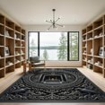 thumbnail image 2 of ODIKA 5' x 7' Machine Washable Non-Slip Area Rug, oriental bordered High Traffic Rug, Gray, 967203, 2 of 7