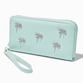 thumbnail image 4 of Claire's Mint Green Wristlet Wallet for Women, Compact and Stylish Clutch Purse with Crystal Gemstone Bows, Perfect Blend of Functionality and Fashion, 7.5" X 4", 4 of 4
