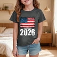 thumbnail image 2 of UngA 250 Anniversary USA Shirts Boys Girls American Flag Shirts 4th of July T-Shirt Toddler Kids Cotton Patriotic Tops Tee Independence Clothes (2-3 Years,Grey), 2 of 5