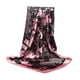 thumbnail image 4 of Pañuelo cuadrado elegante para mujer, bandanas para el pelo, pañuelos de satén suave para la cabeza rosa, 4 of 9