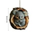thumbnail image 3 of Lekihaqq Forest Animal Christmas Ornaments, Acrylic Tree Decorations, Holiday Decor, Festive Animal Print Ornaments, Woodland Theme Christmas Decor, Wildlife Holiday Tree Hanging Decorations, 3 of 8