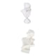 thumbnail image 1 of 2/set 1/12 escala miniatura Mini estatuas blancas modelo de escultura para dormitorio adorno de escritorio accesorios de decoración, 1 of 9