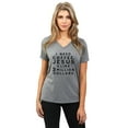 thumbnail image 2 of I Need Coffee, Jesus and Like 3 Million Dollars Women's Fashion Relaxed V-Neck T-Shirt Tee Heather Grey X-Large, 2 of 3