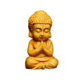 thumbnail image 2 of Estatua de Buda de madera, escultura hecha a mano, adornos, figura de Sakyamuni en miniatura de monje Estilo B Soledad Estatua de Buda, 2 of 10